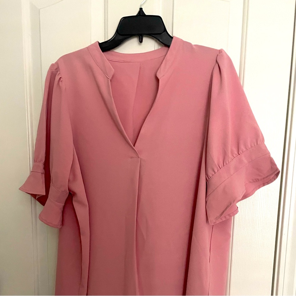 Mauve Dress 1X one time wear. Amazon